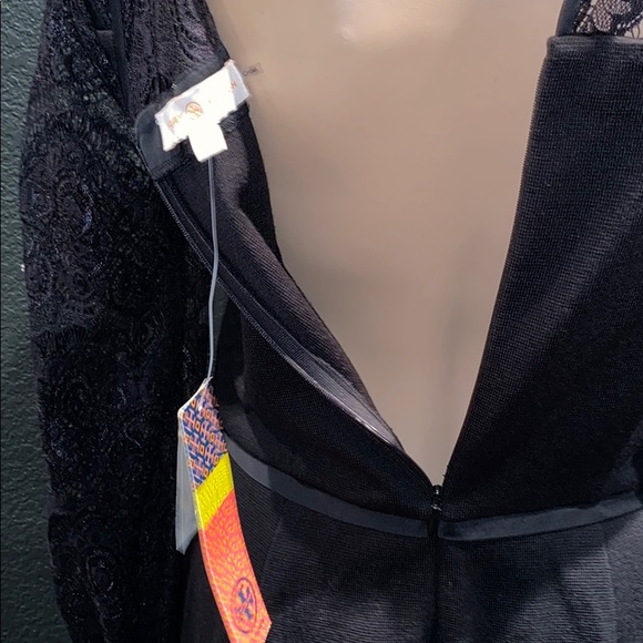 TORY BURCH - NWT Black wool and lace dress. - Picture 7 of 8